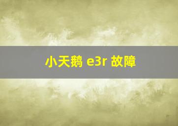 小天鹅 e3r 故障